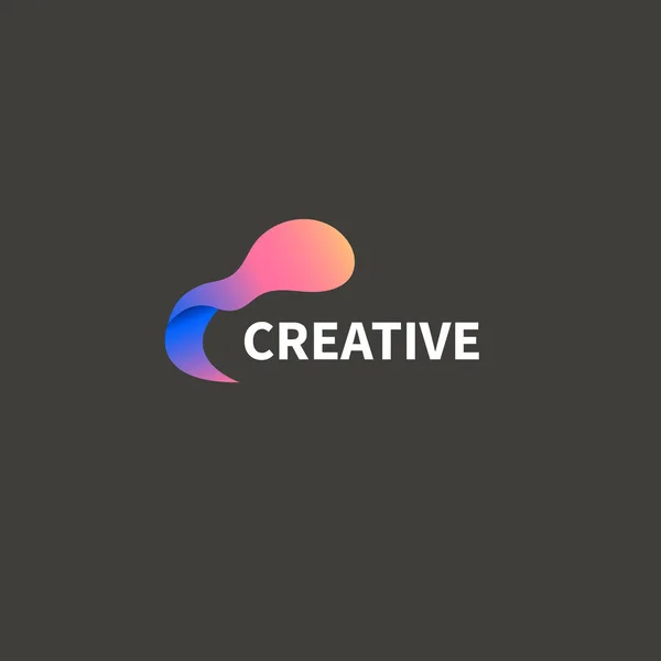 Reklam Stüdyosu Için Modern Yaratıcı Logo Yaratıcı Tasarımın Sembolü Soyut — Stok Vektör