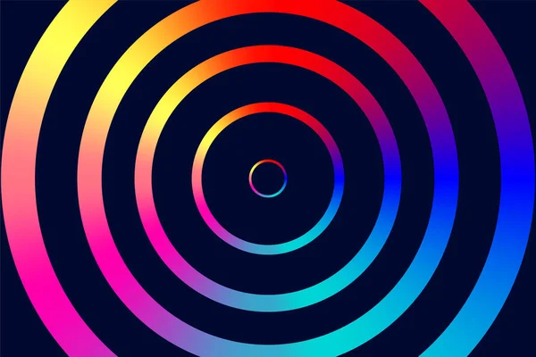 Arrière Plan Avec Des Cercles Lumineux Pour Boîte Nuit Modèle — Image vectorielle