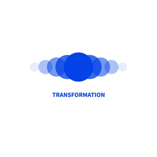 Logotipo de treino. Transformação, ícone de transformação. Símbolo do treinador — Vetor de Stock