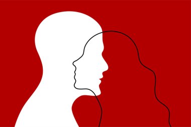 Kadın ve erkek arasındaki ilişkiler posteri, insanlar arası iletişim