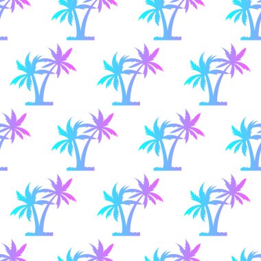 Palmiye ağaçları pürüzsüz. Tropikal bir parti için arka plan