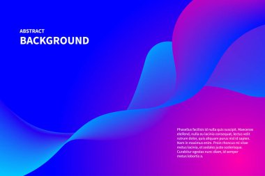 Dijital mavi dalga. Düzgün çizgili soyut geometrik arkaplan. Sunum için şablon, kapak sanatı