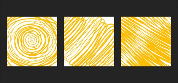 Ручной Рисунок Дудла Шаблон Гранжевыми Линиями Набор Геометрических Абстрактных Текстур — стоковый вектор