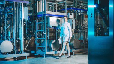 modern bir fabrika işçisi