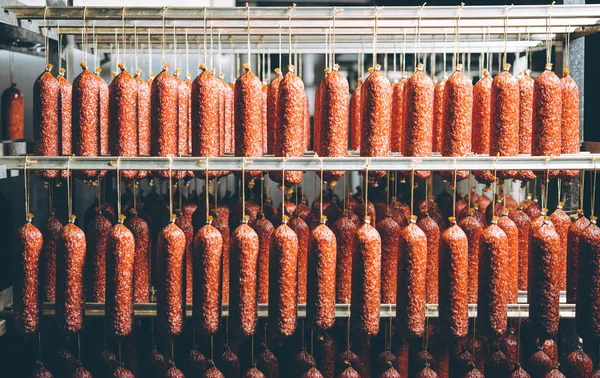 Salsiccia produzione di carne — Foto Stock