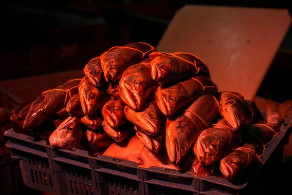 Proceso de fábrica de pescado —  Fotos de Stock