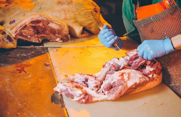 Fabbrica di taglio carne — Foto Stock