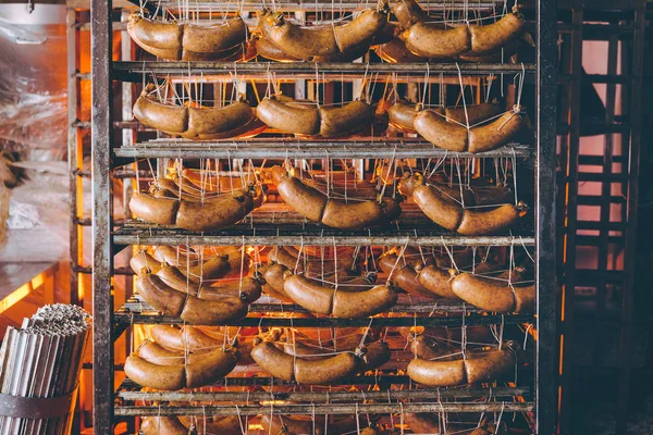 Salsiccia fabbrica di carne — Foto Stock