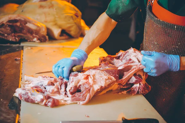 Fabbrica di taglio carne — Foto Stock