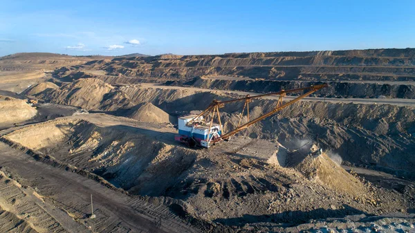 Szén külszíni bányászat — Stock Fotó