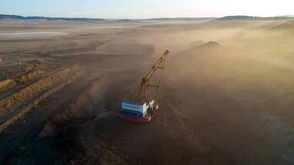 Minería de carbón a cielo abierto — Foto de Stock