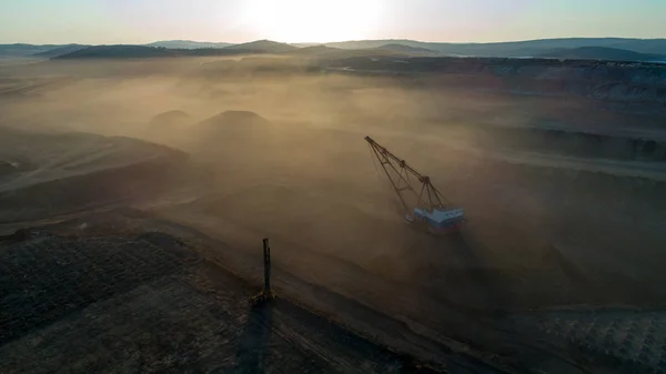 Minería de carbón a cielo abierto — Foto de Stock