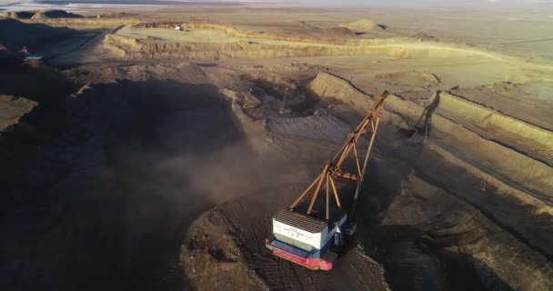 在露天煤矿开采 — 图库视频影像