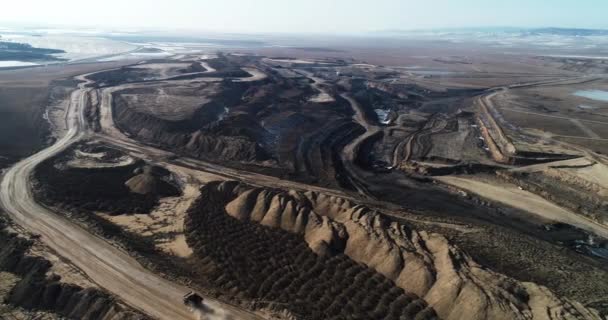Minería del carbón Rusia — Vídeo de stock
