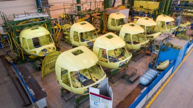 Helikopter havacılık tesisi yapım süreci