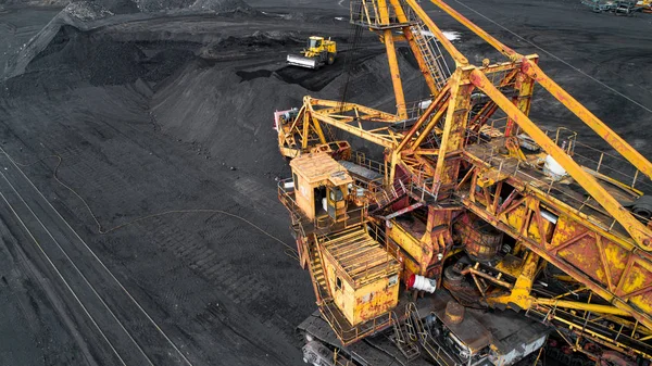 Kohlebergbau von oben — Stockfoto