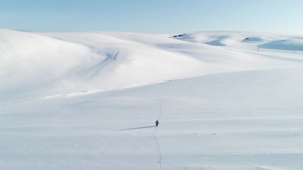 Inre Mongoliet vinter norra porslin landskap — Stockvideo