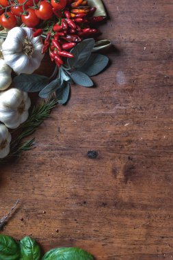 Üstten görünüm kompozisyon malzemeler boş alan için metin ile artalan bahçe malzemeleri çerçeve