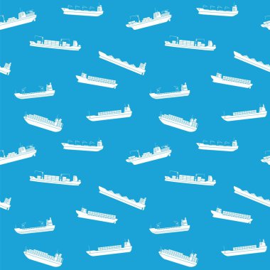 Ticari kargo gemileri sorunsuz arka plan. Deniz ulaşım araç. Taşıma tekne.