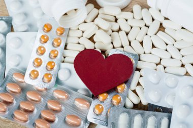 Eczane Tema - ilaç reçete tedavisi ilaç ilaç ilaç, büyük beyaz hapları için. metin için yer 