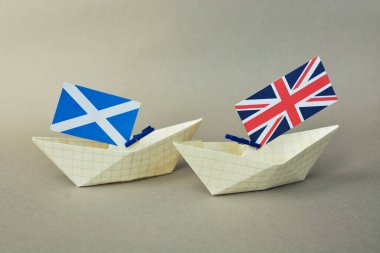  flag of Scotland, and UK United Kingdom, The Union Flag the Saltire - Scottish Independence clipart