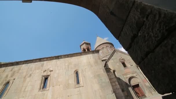 Oude Armeense Kerk Neergeschoten Beweging — Stockvideo