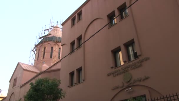 Armeense Christelijke Kerk Beiroet Libanon — Stockvideo