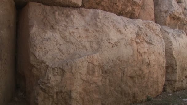 Die Römischen Ruinen Von Baalbek Libanon Unesco Weltkulturerbe — Stockvideo