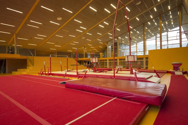 Bir Jimnastik Merkezi Jimnastik Donanımları — Stok fotoğraf