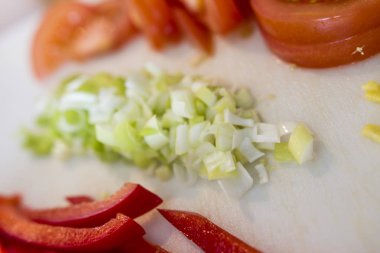 Bir mutfak evde yemek yapma 