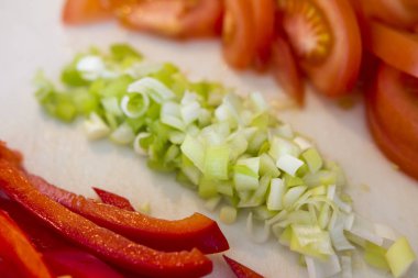 Bir mutfak evde yemek yapma 