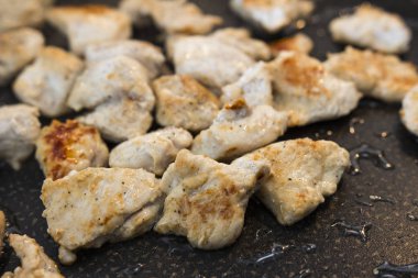 Bir mutfak evde yemek yapma 