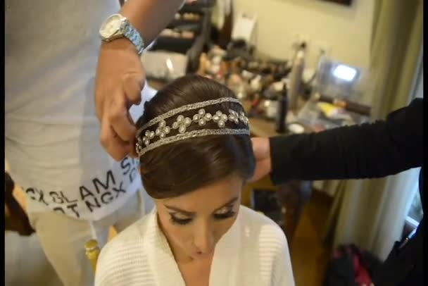 Preparación Para Una Boda — Vídeos de Stock