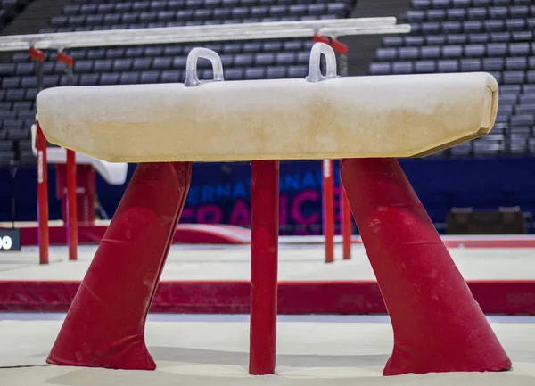 Echipament Gimnastic Într Arenă Gimnastică Din Paris — Fotografie, imagine de stoc