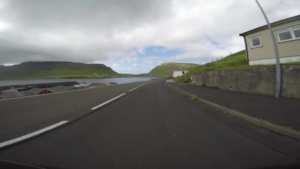 Подорожі Сільській Місцевості Фарерські Острови — стокове відео