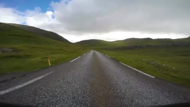 Viajar Por Campo Las Islas Feroe — Vídeo de stock