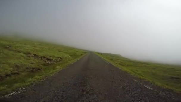 Путешествие Сельскую Местность Фарерских Островах — стоковое видео