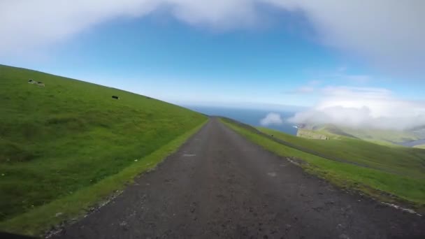 Viajar Campo Nas Ilhas Faroé — Vídeo de Stock