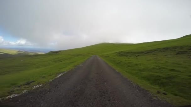 Traveling Countryside Faroe Islands — Stock Video