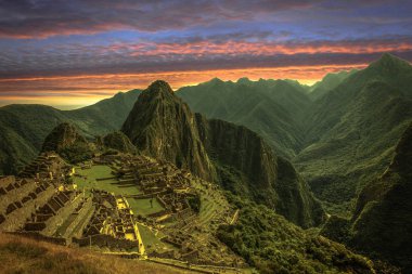 Peru 'daki İnka şehri Machu Picchu.