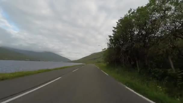 Viaggiare Campagna Nelle Isole Faroe — Video Stock