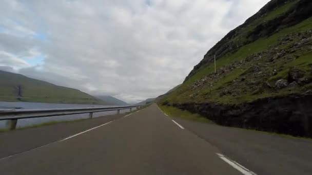 Reisen Auf Dem Land Auf Den Färöern — Stockvideo