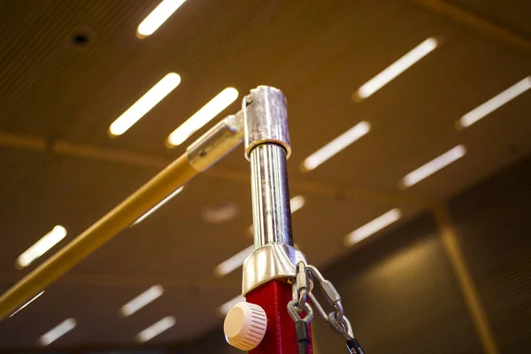 Gymnastic equipment in a gymnastic center