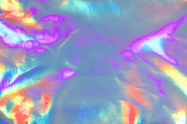 Absztrakt holografikus lila rózsaszín háttér. Folyékony neon szivárvány fólia egyszarvú stílusban. Márvány, irizáló futurisztikus textúra. Trend stílus 90-es évek — Stock Fotó