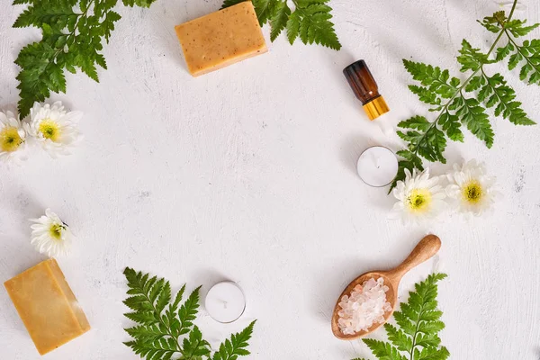 Handgemaakte Zeep Close Natuurlijke Zeep Maken Zeep Bars Close Spa — Stockfoto