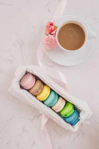 Sobremesa Francesa Para Servido Com Chá Tarde Coffee Break — Fotografia de Stock