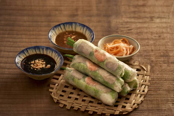 Fresh Spring Rolls, Vietnamese Food.
