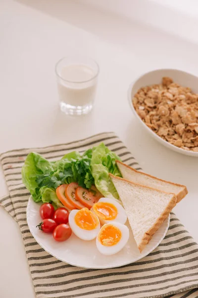 Various Ways Cooking Chicken Eggs Breakfast Eggs — Stock Photo, Image