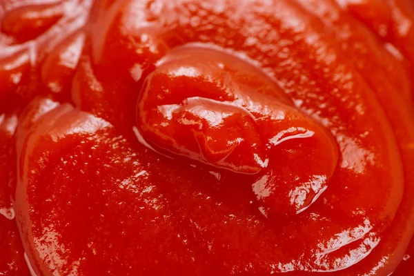 Kom Van Tomatensaus Ketchup Close — Stockfoto