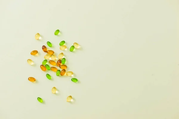 Voeding Vitamine Kleurrijke Zachte Gelatine Capsule Vullen — Stockfoto